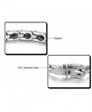 Titanium Magnetic Therapy Bracelet Magnets in Women's Link Bracelets