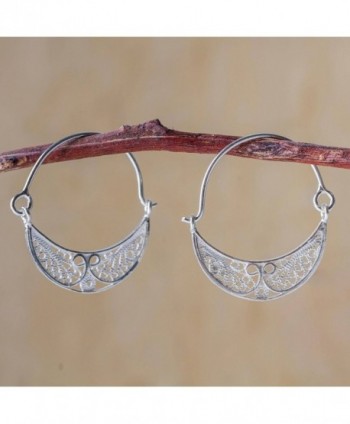 NOVICA Sterling Filigree Endless Earrings