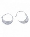 NOVICA Sterling Filigree Endless Earrings in Women's Hoop Earrings