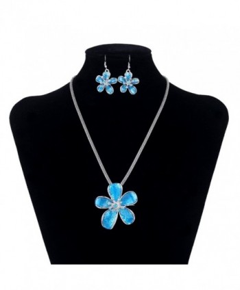 Necklace Filigree Statement Pendant Earrings in Women's Jewelry Sets