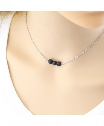 Lava Rock Stone Diffuser Necklace in Women's Pendants