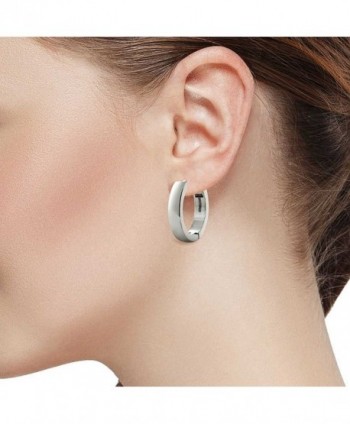 Stainless Steel Huggies Earrings Diameter in Women's Hoop Earrings