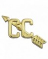 Cross Country Gold Chenille 1" Lapel Pin - CK11CE7TNOD