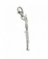 Oboe Charm With Lobster Claw Clasp- Charms for Bracelets and Necklaces - C4186H5XR82