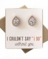 Cubic Zirconia Bridesmaid Earrings Bridal in Women's Stud Earrings