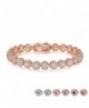 Zirconia Bracelets Diamond Jewelry Christmas - Rose Gold - CS186XQRLN9