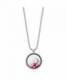 Awareness Floating Multi Colored Crystals Necklace in Women's Lockets