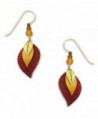 Adajio By Sienna Sky Autumn Red Brown Leaf 3 part Earrings 7023 - CH11BS0IV2R