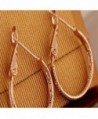 YAZILIND Circle Polished Plated Earrings in Women's Hoop Earrings