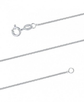 Sterling Silver 1.3mm Cable Chain Necklace Solid Italian Nickel-Free- 15-20 Inch - CN18802U4L2