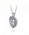 Sterling Silver Tanzanite Pendant Necklace