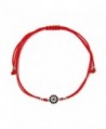 Evil Eye Bracelet Red Kabbalah String Bracelet with Sterling Silver Cubic Zirconia Evil Eye Charm - CY126Q85XMV