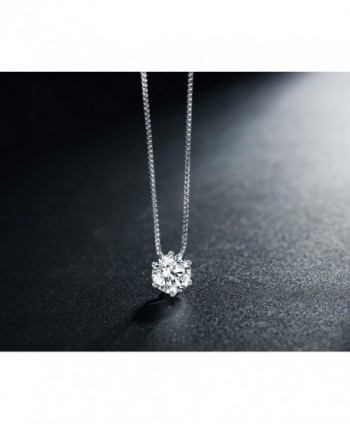 Florensi Sterling Zirconia Solitaire Necklace