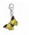 Clip on Butterfly Charm Pendant for Bracelets or Necklaces - C3128TDL7TJ