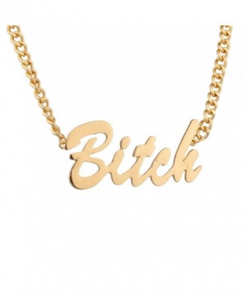 Thick Chain Word Necklace