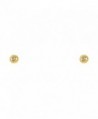 14k Yellow Gold 4mm Round Stud Earrings with Screw Back - CC11CVCCBCR