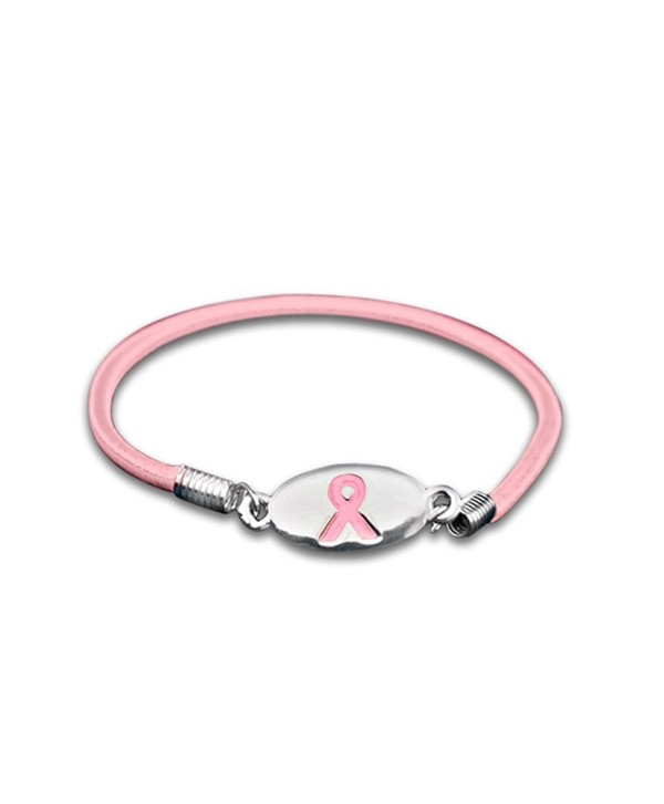 Breast Cancer Awareness Pink Ribbon Stretch Bracelet in a Bag (1 Bracelet - Retail) - C0121S5O2T7