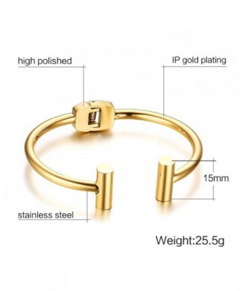 Stainless Plated Tone Bracelets Fashion Jewelry in Women's Cuff Bracelets