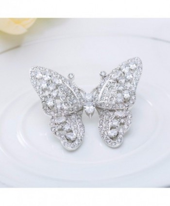 GULICX Shinning Butterfly Brooch Zirconia