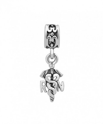 LovelyJewelry Nursing Registered Caduceus Bracelet in Women's Charms & Charm Bracelets