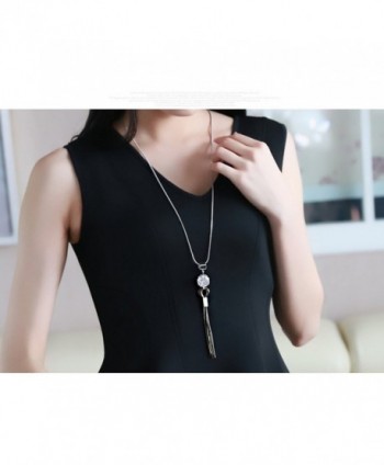 Z Jeris Fashion Jewelry Rhinestone Necklace in Women's Pendants