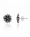 Sterling Silver Oxidized Blooming Earrings