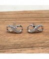 Rhodium Sterling Zirconia Infinity Earrings