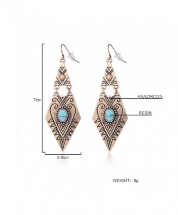 Ethnic Antique Silver Teardrop Earring