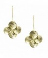 Sheila Fajl Textured Flower Drop Earrings in Brush Gold Plated - CJ12MZWKHE3