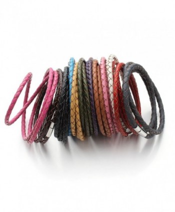 Linsoir Leather Braided Bracelet Bayonet in Women's Wrap Bracelets