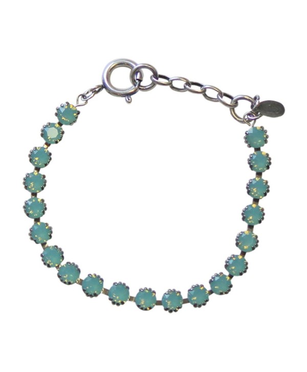 Catherine Popesco La Vie Parisienne Pacific Blue Swarovski Crystal Silvertone Bracelet - CI11AQUJU7J