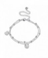 HongBoom Jewelry Fashion Women's 925 Sterling Silver Plated Chain Charm Anklet - A084 - CK182S57N8H