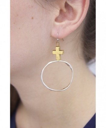 Fabu Jewelry Gold Toned Hammered Earrings