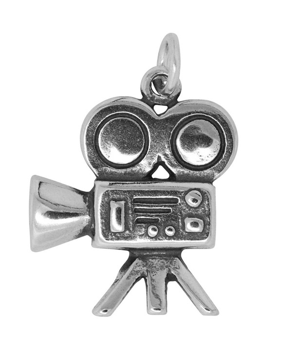 Sterling Silver Movie Camera Charm (Approximately 20 x 16 mm) - CW12MEI744R