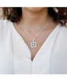 Volleyball Classic Silver Crystal Necklace in Women's Chain Necklaces