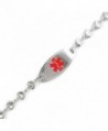 MyIDDr - Pre-Engraved & Customizable Diabetes Type II ID- Medical Alert Bracelet- Heart Chain - CL11CK0BEXH