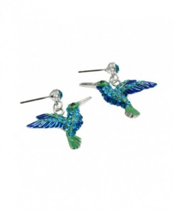 PammyJ Sparkling Hummingbird Crystal Earrings