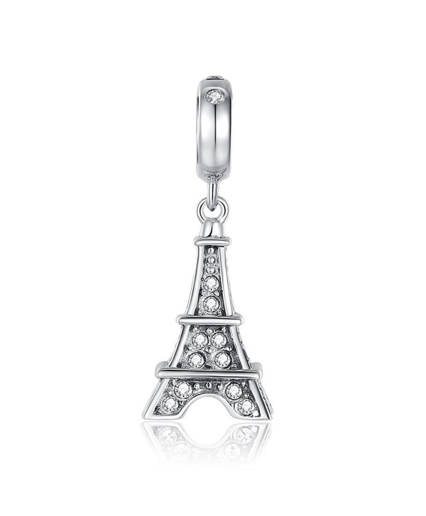 Glamulet Jewelry - Eiffel Tower Dangle Dangle Charm -- 925 Sterling Silver - C611U3UF0T5