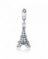 Glamulet Jewelry - Eiffel Tower Dangle Dangle Charm -- 925 Sterling Silver - C611U3UF0T5