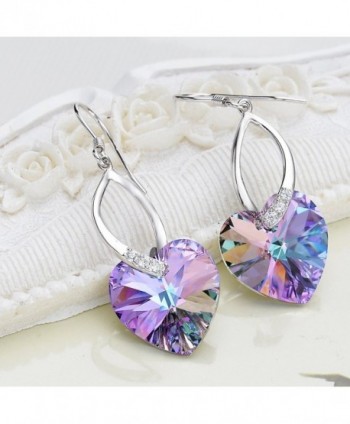 EleQueen Sterling Earrings Swarovski Crystals in Women's Drop & Dangle Earrings