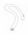 Sterling Zirconia Interlocking Circles Necklace in Women's Pendants