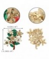 EVER FAITH Austrian Christmas Gold Tone in Women's Brooches & Pins