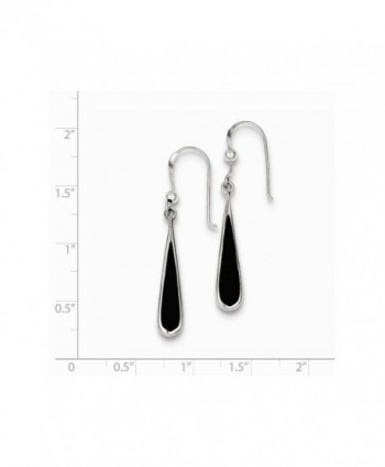 Sterling Silver Black Stone Earrings