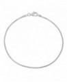 925 Sterling Silver Nickel-Free 1.2mm Round Box Chain Necklace Made in Italy + Bonus Polishing Cloth - CZ17Z4UDMM0
