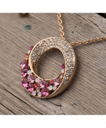 Multi Stone Swarovski Elements Crystal Necklace in Women's Pendants