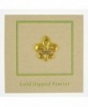Fleur Lis Gold Lapel Pin in Women's Brooches & Pins