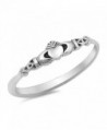 Claddagh Heart Celtic Beautiful Ring New .925 Sterling Silver Band Sizes 2-10 - CN12GTVPESD