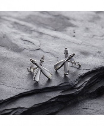 Sterling Silver Rafting Paddles Earrings