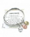 Lord's Prayer Twist Bangle Faith Hope Love Inspirational Charm Bracelet - CE180K5TRW3