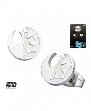 Star Wars Rogue One Earrings Rebel Alliance/Galactic Empire Symbol Stud Earrings - CL12NRV0TZ6